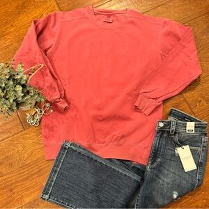 Comfort Colors Crimson Sweatshirt New